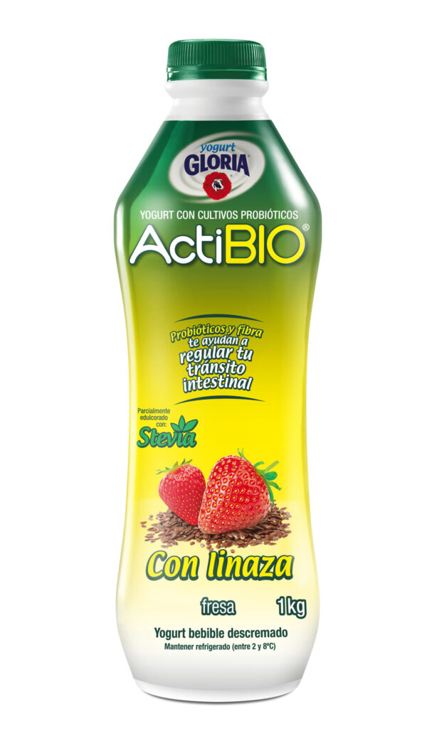 YOGURT ACTIBIO FRESA CON LINAZA