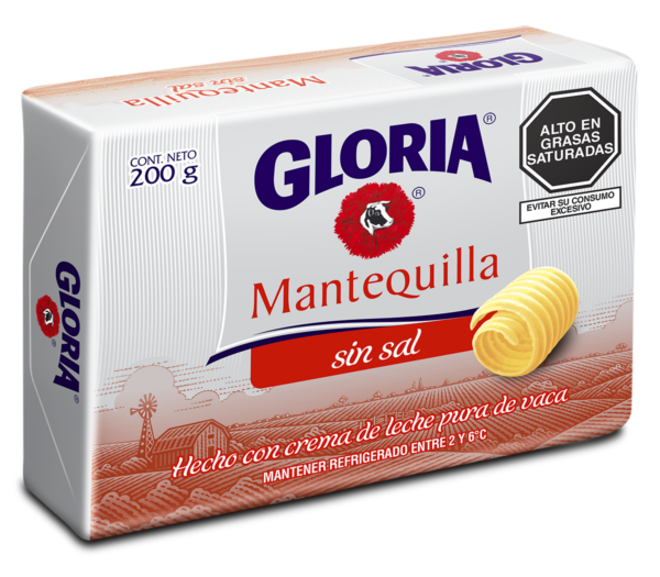 MANTEQUILLA GLORIA SIN SAL