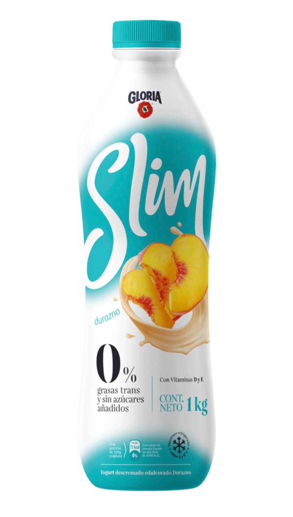YOGURT SLIM 0% DESCREMADO EDULCORADO DURAZNO