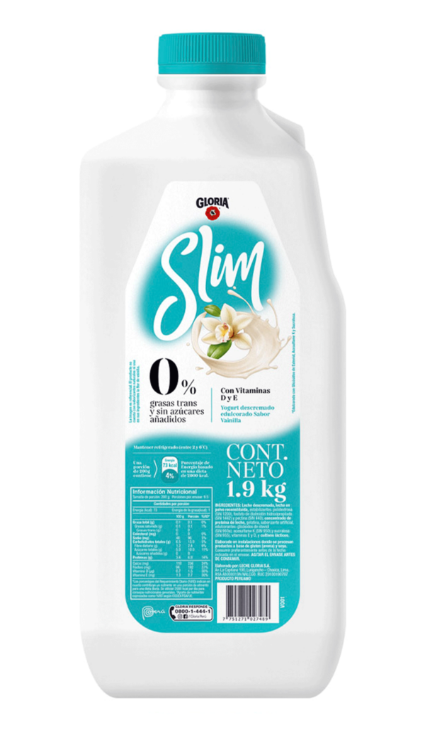 YOGURT SLIM 0% DESCREMADO EDULCORADO SABOR VAINILLA - Image 2
